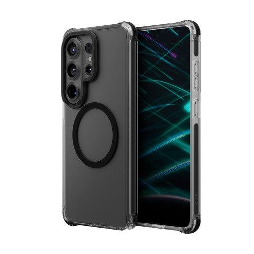 Накладка Uniq для Samsung Galaxy S26 Ultra Combat Carbon Black MagSafe