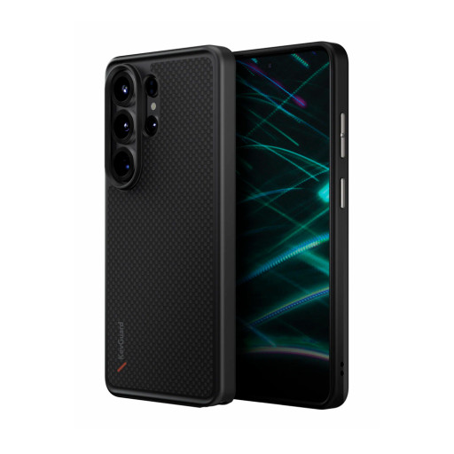 Накладка Uniq для Samsung Galaxy S26 Ultra KEVA Kevlar Carbon Black MagSafe