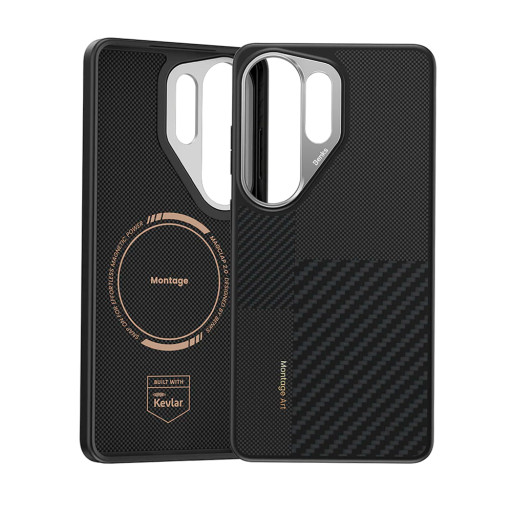 Накладка Benks для Samsung Galaxy S26 Ultra ArmorPro Montage Kevlar Black