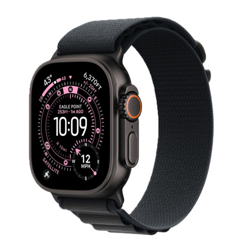 Apple Watch Ultra 3 49mm Black Titanium Black Alpine Loop M