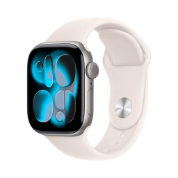 Apple Watch Series 11 42mm Space Gray Starlight Sport Band S/M купить в Уфе