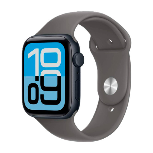Apple Watch SE 3 2025 44mm Midnight Stone Gray Sport Band S/M