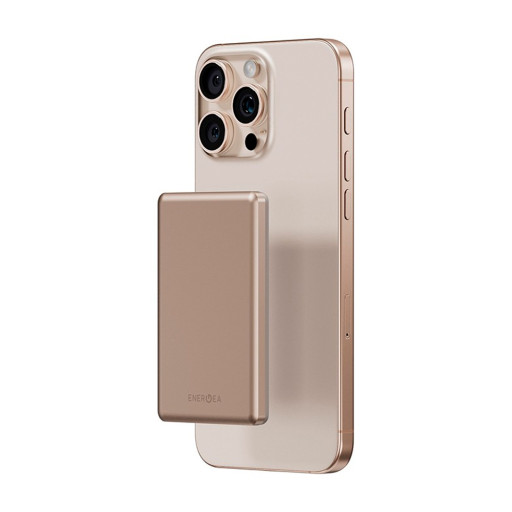 Внешний аккумулятор Energea AluPac MINI 5000W MagSafe 15W Ultra Light Aluminium Natural Titanium