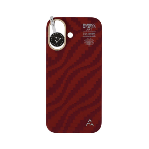 Накладка Airity для iPhone 17 Bamboo Shadow Orient Claret Red