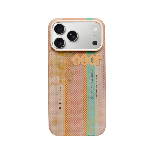 Накладка Airity для iPhone 17 Pro Max Aramid Fiber A mirror to the soul Gold leaf