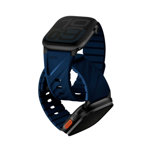 Ремешок Uniq для Apple Watch 42/44/45/49mm FLUO Silicone Rubber Marine Blue
