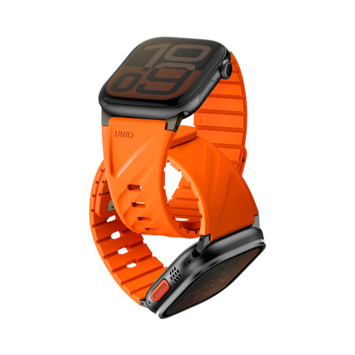 Ремешок Uniq для Apple Watch 42/44/45/49mm FLUO Silicone Rubber Volt Orange