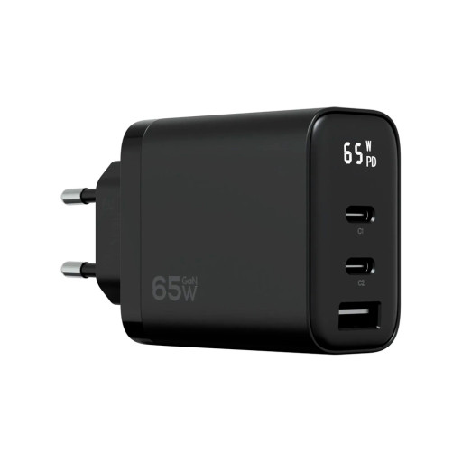 Сетевое зарядное устройство Magssory Digit 65W GaN black