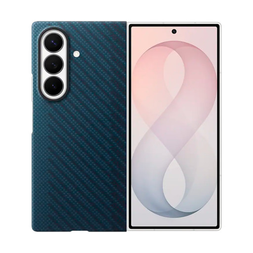 Оригинальная накладка для Samsung Galaxy Z Fold8 Ultra Carbon Magnet Case Blue