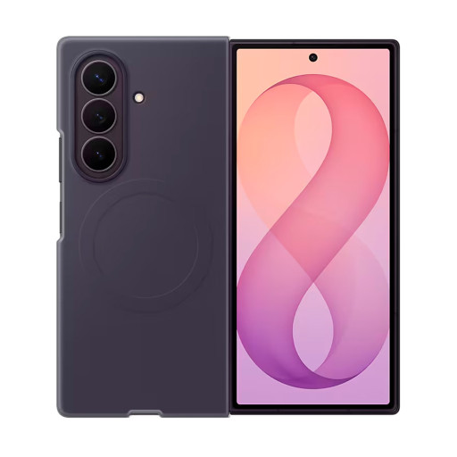 Оригинальная накладка для Samsung Galaxy Z Fold8 Ultra Silicone Magnet Case Techno Violet