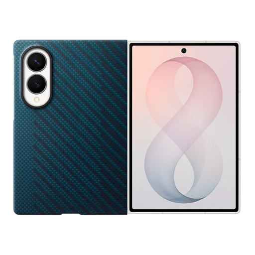 Оригинальная накладка для Samsung Galaxy Z Fold8 Carbon Magnet Case Blue