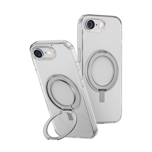 Накладка Uniq для iPhone 17E Swivix with 360-Rotating stand Clear