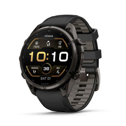 Garmin Fenix 9 Pro 47mm AMOLED Sapphire Carbon Gray DLC Titanium with Black/Pebble Gray купить в Уфе