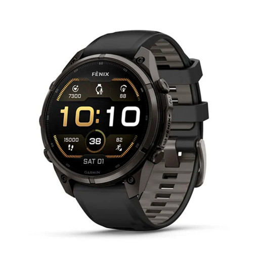 Garmin Fenix 9 Pro 47mm AMOLED Sapphire Carbon Gray DLC Titanium with Black/Pebble Gray