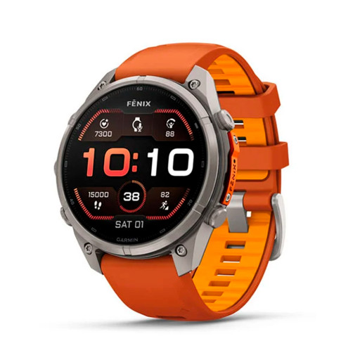 Garmin Fenix 9 Pro 47mm AMOLED Sapphire Titanium Autumn Orange/Spark Orange