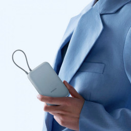 Внешний аккумулятор Mi Power Bank With Cable USB-C 10000mAh Pocket Version P15ZM синий фото купить уфа