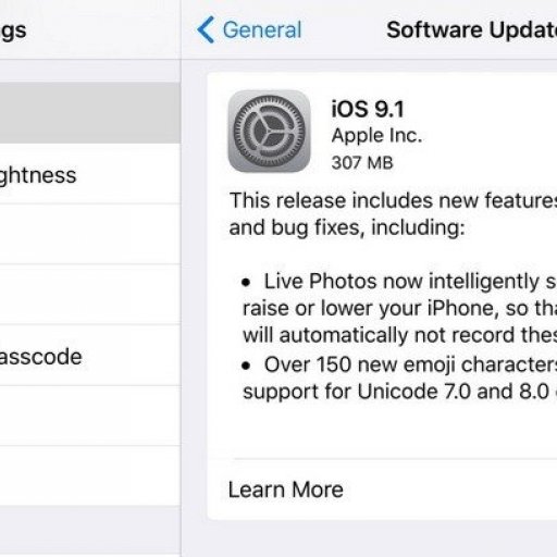 Состоялся релиз iOS 9.1, а также watchOS 2.0.1 для гаджетов Apple