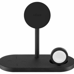 Беспроводное зарядное устройство uBear Stage Supreme 3in1 Magnetic wireless charger черное фото купить уфа