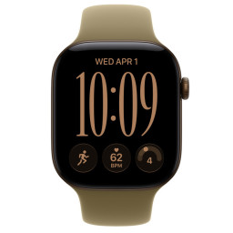 Apple Watch (Applе, Series 12, 46mm, тёмно-бронзовый, Sport Band оливковый цвет M/L) фото купить уфа
