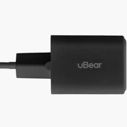 Сетевое зарядное устройство uBear Bridge Wall Charger 45W GaN 2 USB-C черное фото купить уфа