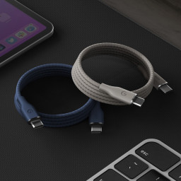 Кабель EnergEA HELIX USB-C to USB-C 60W 1.5m Magnetic Natural фото купить уфа