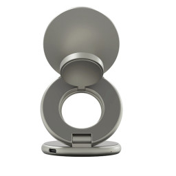 Беспроводное зарядное устройство Magssory Disc Pro Signature Edition MagSafe 3 в 1 titanium фото купить уфа