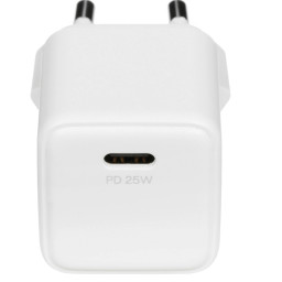 Сетевое зарядное устройство uBear Bridge Wall Charger 25W GaN USB-C белое фото купить уфа