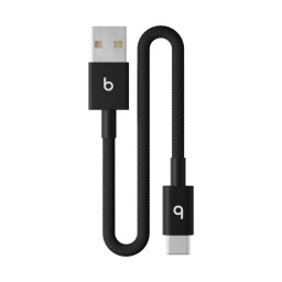 Кабель Beats USB-A to USB-C Woven Short Cable 20 cm Bolt Black MEQL4 купить в Уфе