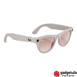 Умные очки Ray-Ban Smart Glasses Skyler RW4010 Shiny Chalky Gray/Gradient Cinnamon Pink фото купить уфа