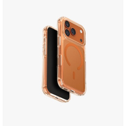 Накладка Uniq для iPhone 17 Pro Lifepro Xtreme AF Frost Clear/Volt Orange (MagSafe) фото купить уфа