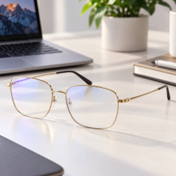 Компьютерные очки Mijia Anti-Blue Ray Titanium Glasses Gold HMJ06LM фото купить уфа
