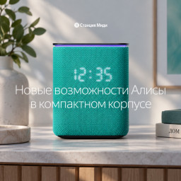 Умная колонка Яндекс Станция Миди оранжевая фото купить уфа