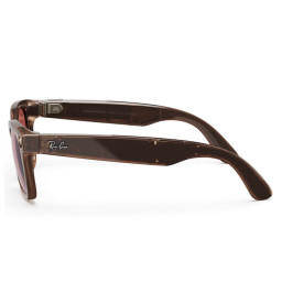 Умные очки Ray-Ban Smart Glasses Wayfarer RW4006 Shiny Warm Stone/Transitions Watemelon Red фото купить уфа