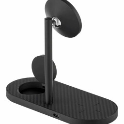 Беспроводное зарядное устройство uBear Stage Supreme 3in1 Magnetic wireless charger черное фото купить уфа