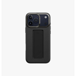 Накладка Uniq для iPhone 17 Pro Max Heldro PRO Leatherette + FlexGrip & Camera stand Black (MagSafe) фото купить уфа