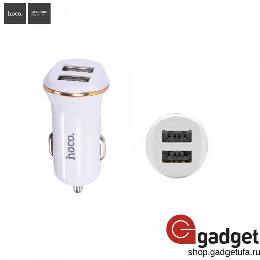 Автомобильное зарядное устройство HOCO Z1 Car Charger White