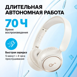 Беспроводные наушники Anker Soundcore H30i A3012 белые фото купить уфа