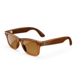 Умные очки Ray-Ban Smart Glasses Wayfarer RW4008 Shiny Caramel/Polar Brown фото купить уфа