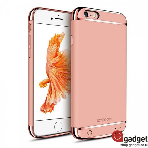Чехол-аккумулятор JOYROOM для iPhone 6/6s 2500 mAh розовое золото