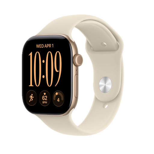 Apple Watch (Applе, Series 12, 46mm, светло-золотистый, Sport Band песочный M/L)