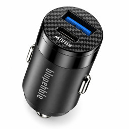 Автомобильное зарядное устройство Blupebble Mini PD Car Charger With USB-C Port 65W Black фото купить уфа