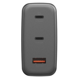 Сетевое зарядное устройство EnergEA AmpCharge Gan100 2USB-C +1USB-A 100W Gunmetal фото купить уфа