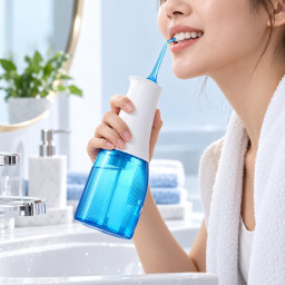 Беспроводной ирригатор Soocas W3 Pro голубой без кейса для насадок фото купить уфа