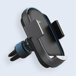 Автомобильный держатель Wireless Car Charger Pro 50W с функцией беспроводной зарядки черный фото купить уфа