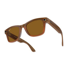 Умные очки Ray-Ban Smart Glasses Wayfarer RW4006 Shiny Caramel/Polar Brown фото купить уфа