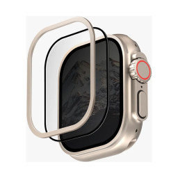 Защитное стекло Uniq для Apple Watch Ultra 49 mm OPTIX DUO PRO Anti-refl Glass+Stainless steel frame купить в Уфе