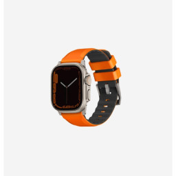 Ремешок Uniq для Apple Watch 42/44/45/49mm Linus Airosoft silicone strap Volt Orange фото купить уфа