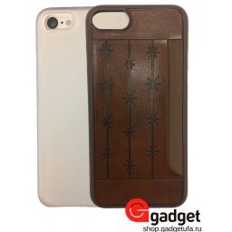 Набор из двух чехлов Ozaki Jelly и Ozaki Pocket для iPhone 7/8 прозрачный и коричневый купить в Уфе