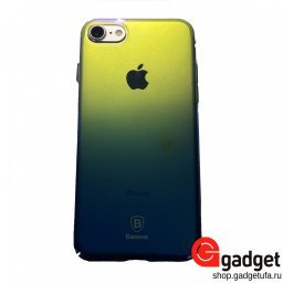 Накладка Baseus Glaze для iPhone 7/8 перламутровая синяя купить в Уфе
