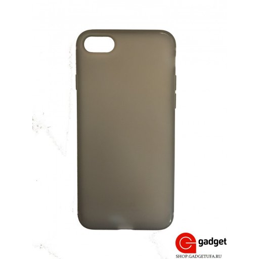 Накладка Ou Case для iPhone 7/8 силиконовая матовая черная